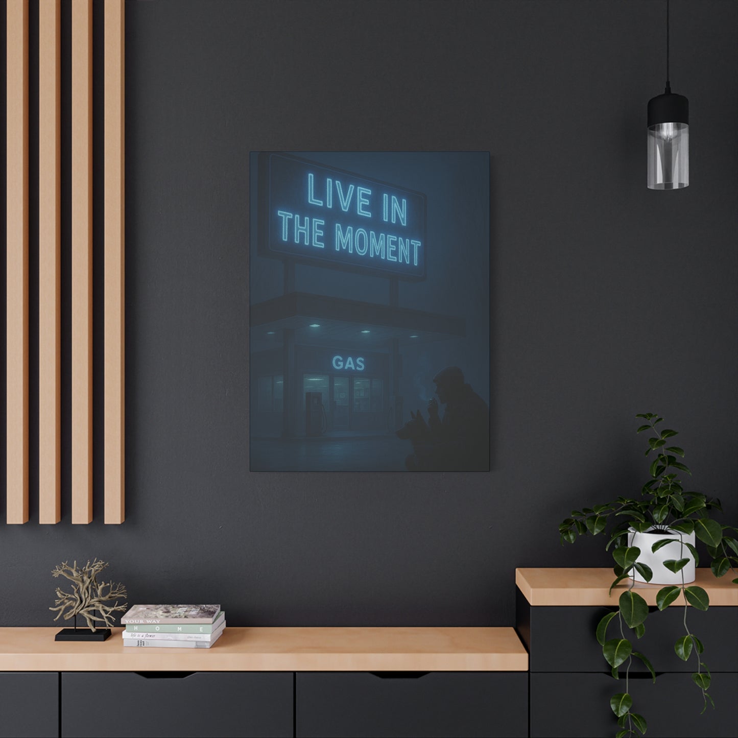 "Live in the Moment" – Canvas Art