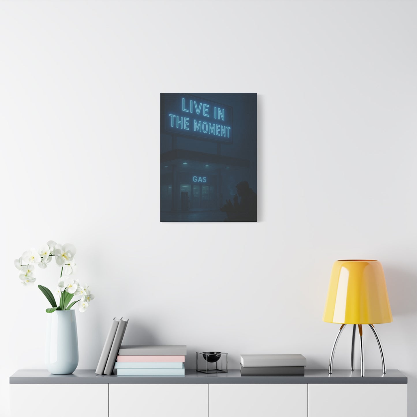 "Live in the Moment" – Canvas Art